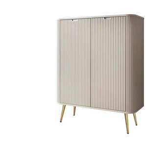 Highboard - beige - Materialmix - 103 cm - 129 cm | Möbel Kraft