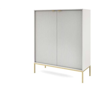 Highboard - beige - Materialmix - 104 cm - 125 cm | Möbel Kraft