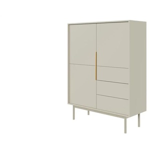 Highboard - beige - Materialmix - 104 cm - 139,5 cm - cm 39,0 | Möbel Kraft