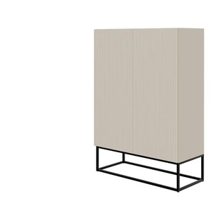 Highboard - beige - Materialmix - 90 cm - 125 cm | Möbel Kraft