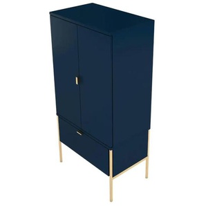 Highboard  Polka ¦ blau ¦ Maße (cm): B: 60 H: 120