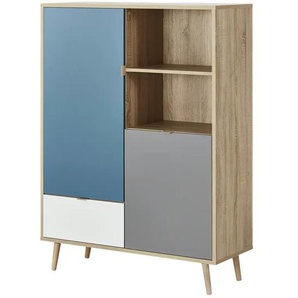 Highboard - blau - Materialmix - 103 cm - 139 cm - cm 40,0 | Möbel Kraft