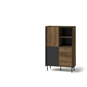 Highboard  Prestigo ¦ braun ¦ Maße (cm): B: 88 H: 140