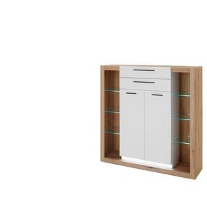 Highboard - braun - Materialmix - 141 cm - 139 cm | Möbel Kraft