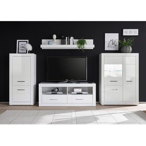 Highboard I 100 x 142 x 35cm Weiß