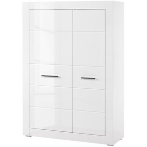 Highboard III 100 x 142 x 35cm Weiß
