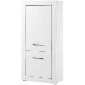 Highboard  Bristol ¦ weiß ¦ Maße (cm): B: 65 H: 142 T: 35.0