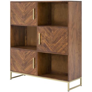 Highboard aus Massivholz Calatria ¦ holzfarben ¦ Maße (cm): B: 120 H: 140 T: 39.0