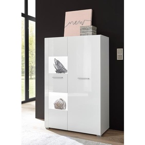 Highboard II 80 x 123 x 35cm Weiß