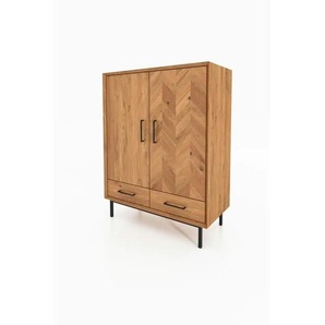 Highboard  Clara ¦ holzfarben ¦ Maße (cm): B: 97 H: 125