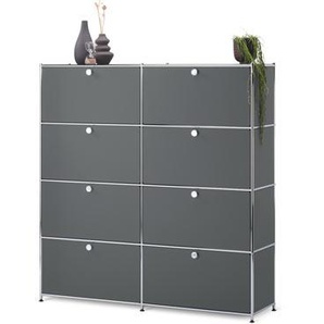 Highboard »CN3« mit 8 Klappen, grau