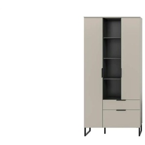 Highboard   ¦ creme ¦ Maße (cm): B: 90 H: 192
