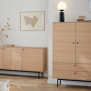 Highboard »Finnsbo«  - schwarz - Holz -