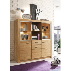 Tenzo Lipp Highboard 118x43x127cm Dark Taupe