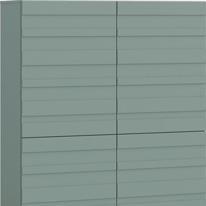 Highboard FORTE Sideboards Gr. B/H/T: 109,9 cm x 140 cm x 41,6 cm, grün (salbei) Highboards