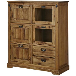 Highboard  Freddy ¦ holzfarben ¦ Maße (cm): B: 120 H: 140 T: 50.0