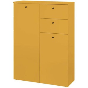 Highboard - gelb - Materialmix - 80 cm - 110 cm - cm 30,0 | Möbel Kraft
