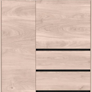Highboard GERMANIA Cantoria Sideboards Gr. B/H/T: 109 cm x 150 cm x 40 cm, 3, schwarz (castello, eiche, nachbildung, schwarz) Highboards Soft close-Funktion bei Türen und Schubladen, griffloses Design
