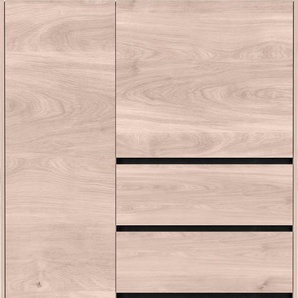 Highboard GERMANIA Cantoria Sideboards Gr. B/H/T: 109 cm x 150 cm x 40 cm, 3, schwarz (castello, eiche, nachbildung, schwarz) Highboards Soft close-Funktion bei Türen und Schubladen, griffloses Design
