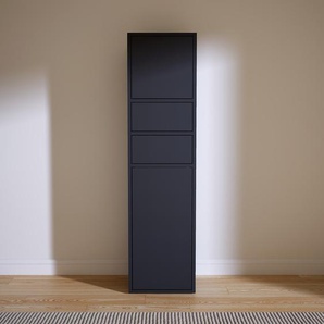 Highboard Graphitgrau - Highboard: Schubladen in Graphitgrau & Türen in Graphitgrau - Hochwertige Materialien - 41 x 156 x 34 cm, Selbst designen