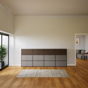 Highboard Grau - Elegantes Highboard: Türen in Grau - Hochwertige Materialien - 300 x 118 x 34 cm, Selbst designen