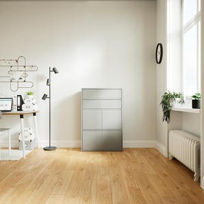Highboard Grau - Highboard: Schubladen in Grau & Türen in Grau - Hochwertige Materialien - 77 x 118 x 34 cm, Selbst designen