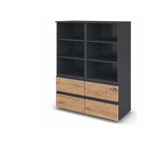 Highboard   Jamila ¦ grau ¦ Maße (cm): B: 93 H: 119
