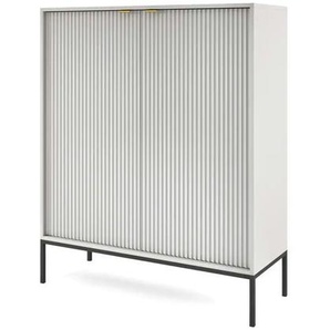 Highboard - grau - Materialmix - 104 cm - 125 cm | Möbel Kraft