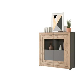 Highboard - grau - Materialmix - 120 cm - 117 cm | Möbel Kraft