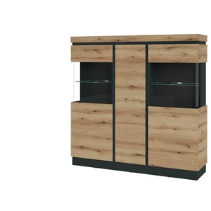 Highboard groß Corte | holzfarben | 167 cm | 164 cm | cm 40,0 |