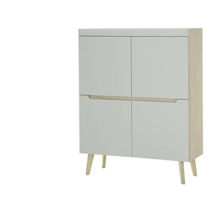Highboard - grün - Materialmix - 107 cm - 134 cm | Möbel Kraft