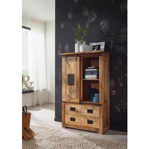 Highboard 90 x 150 x 45cm Braun