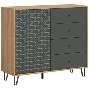 Highboard  Prisma ¦ holzfarben ¦ Maße (cm): B: 110 H: 96