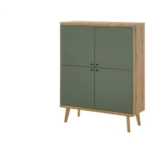 Highboard - holzfarben - Materialmix - 107 cm - 134 cm | Möbel Kraft