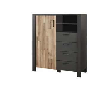 Highboard - holzfarben - Materialmix - 116 cm - 131 cm - cm 46,0 | Möbel Kraft