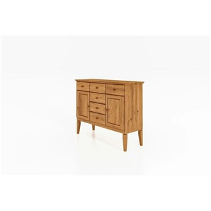 Highboard - holzfarben - Materialmix - 127 cm - 100 cm | Möbel Kraft