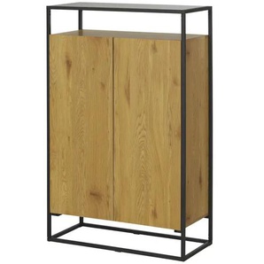 Highboard - holzfarben - Materialmix - 90 cm - 140 cm - cm 40,0 | Möbel Kraft