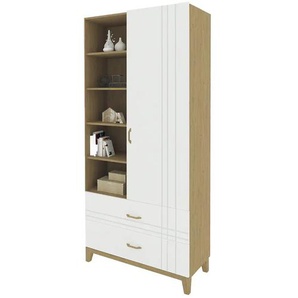 Highboard  Hygge Oak ¦ holzfarben ¦ Maße (cm): B: 100 H: 230 T: 45.0