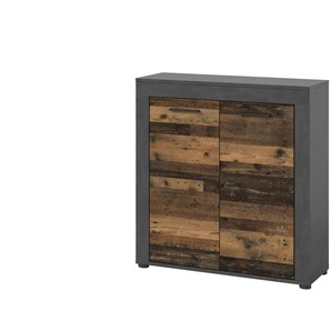 Highboard  Bardenas ¦ schwarz ¦ Maße (cm): B: 80 H: 88