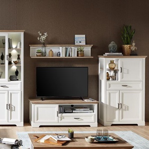 Highboard I 93 x 150 x 42cm Weiß/Weiß