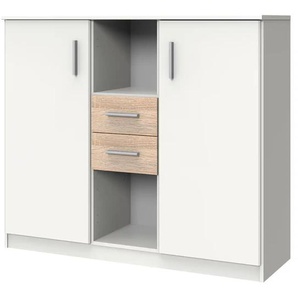 Highboard Joker - weiß - Materialmix - 122 cm - 105 cm - cm 41,0 | Möbel Kraft