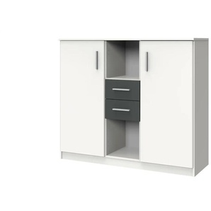 Highboard Joker - weiß - Materialmix - 122 cm - 105 cm - cm 41,0 | Möbel Kraft