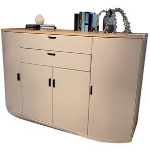 Highboard Kirsa-System, Asteiche/grau