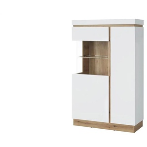 Highboard klein Calabria | weiß | 104 cm | 164 cm | cm 40,0 |