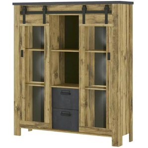 Highboard  Ledro ¦ holzfarben ¦ Maße (cm): B: 132 H: 150 T: 37.0