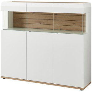 Highboard  Light Line 2 Neo ¦ weiß ¦ Maße (cm): B: 149 H: 133 T: 41.0