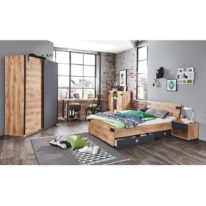 Highboard 124 x 105 x 41cm Braun