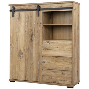 Highboard  Mangano ¦ holzfarben ¦ Maße (cm): B: 120 H: 140 T: 40