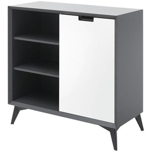 Highboard  Netro ¦ grau ¦ Maße (cm): B: 93 H: 92 T: 40.0