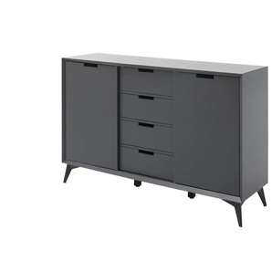 Highboard  Netro ¦ grau ¦ Maße (cm): B: 137 H: 92 T: 40.0